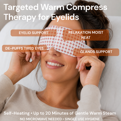 BetterLids Self-Heating Eye Mask - 30 Pack for Blepharitis, MGD, Styes & Puffy Eyes | Warm Compress Therapy