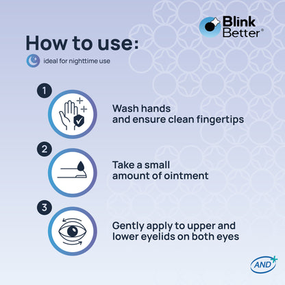 BetterLids Eyelid Ointment - Overnight Relief for Dry, Flaky Skin