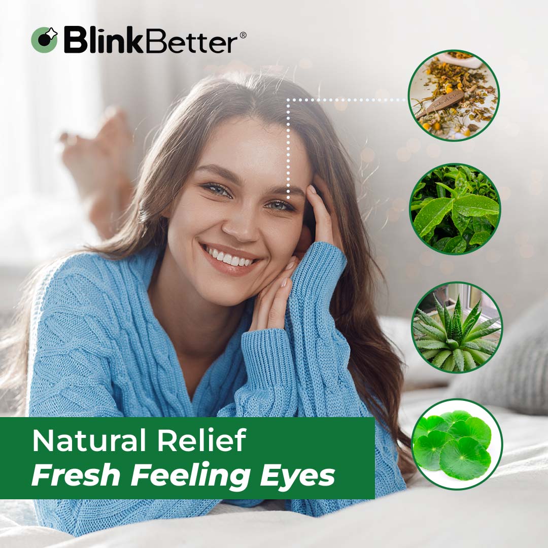 image showing key ingredients such as tea tree oil which are used in the eyelid wipes to keep eyelids clean